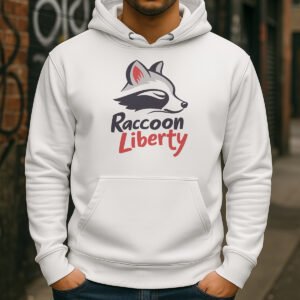 Raccoon Liberty Signature Design - Premium Unisex Hoodie