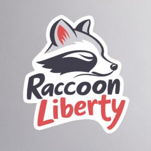 Bubble-Free Stickers - Raccoon Liberty Signature